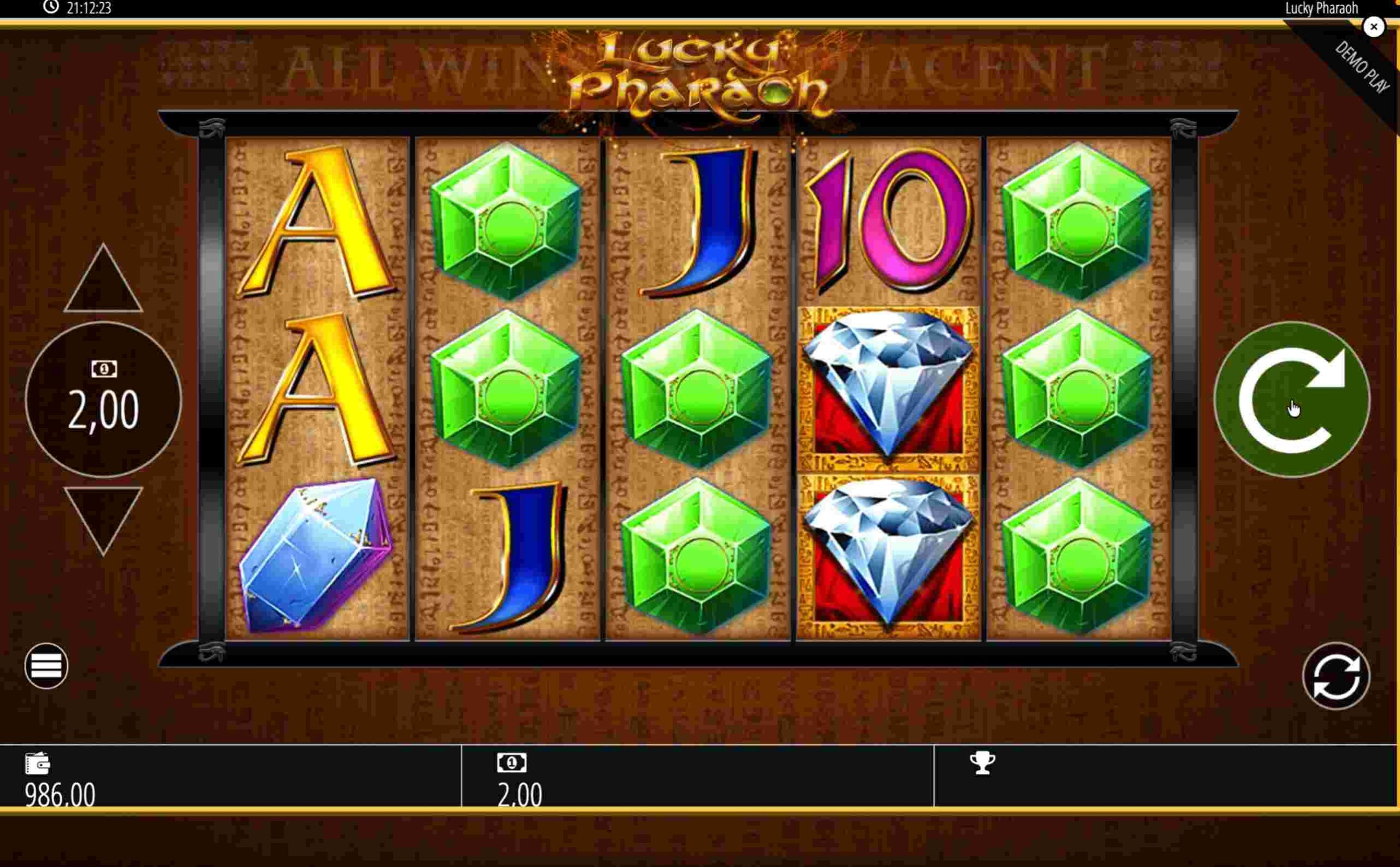 Lucky Pharaoh – Symbole Gem und Diamond vor der Aktivierung der Power Spins Lucky Pharaoh – Symbole Gem und Diamond vor der Aktivierung der Power Spins